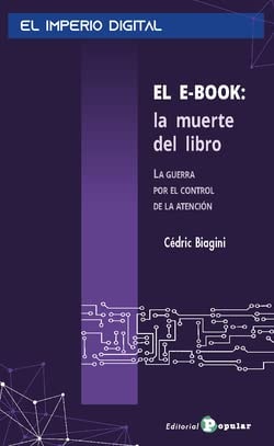 EL E-BOOK: LA MUERTE DEL LIBRO, de BIAGINI | portada del libro
