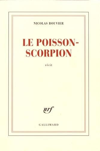 LE POISSON-SCORPION, de Nicolas Bouvier | portada del libro