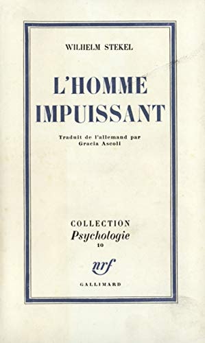 L'HOMME IMPUISSANT, de Wilhelm Stekel | portada del libro