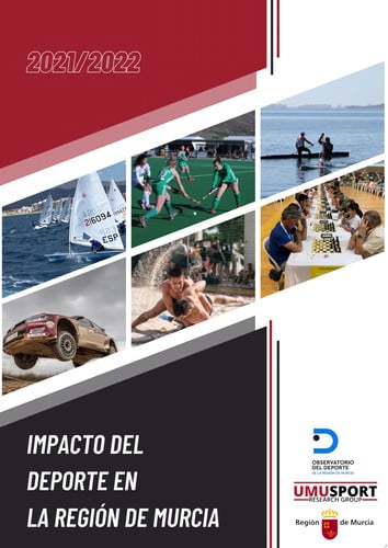 IMPACTO DEL DEPORTE EN LA REGION DE MURCIA 2021-2022, de LOPEZ GULLON | portada del libro