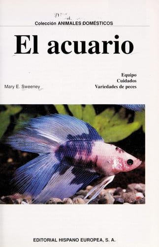ACUARIO EQUIPO(DUPLICADOS), de SWEENEY | portada del libro