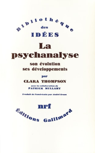 LA PSYCHANALYSE, de Clara Thompson | portada del libro