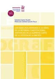 LOS DERECHOS HUMANOS A 10 AÑOS DE LA REFORMA CONSTITUCIONAL, de GALVAN TELLO | portada del libro
