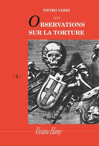 BSERVATIONS SUR LA TORTURE, de Pietro Verri | portada del libro