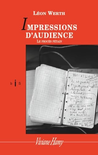 MPRESSIONS D AUDIENCE, de Léon Werth | portada del libro