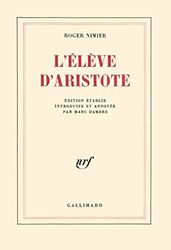 L'ELEVE D'ARISTOTE, de Nimier | portada del libro