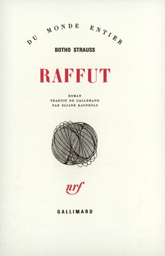 RAFFUT, de Botho Strauss | portada del libro