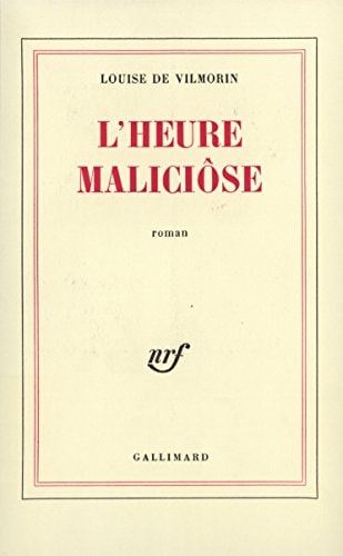 L'HEURE MALICIOSE, de Vilmorin | portada del libro