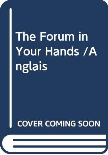 THE FORUM IN YOUR HANDS | portada del libro