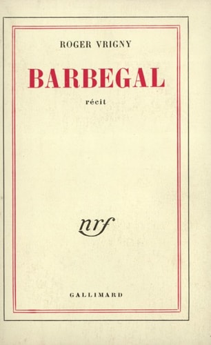BARBEGAL, de Vrigny | portada del libro