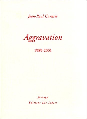 GGRAVATION 1989-2001, de Jean-Paul Curnier | portada del libro
