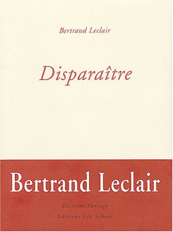 ISPARAITRE, de Bertrand Leclair | portada del libro