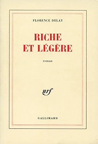 RICHE ET LEGERE, de Delay | portada del libro