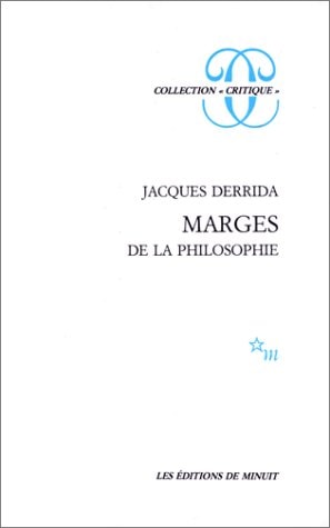 MARGES DE PHILOSOPHIE, de Derrida | portada del libro