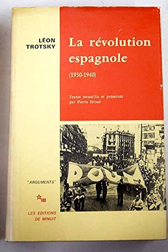LA REVOLUTION ESPAGNOLE, de Leon Trotsky | portada del libro