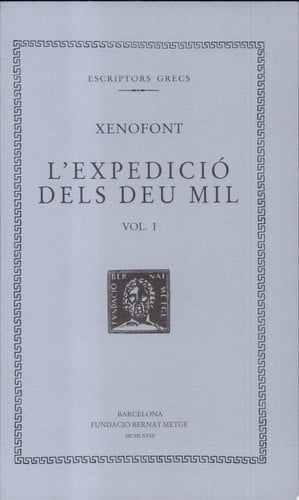 L'expedició dels deu mil, vol. I: llibres I-II, de Xenofont | portada del libro