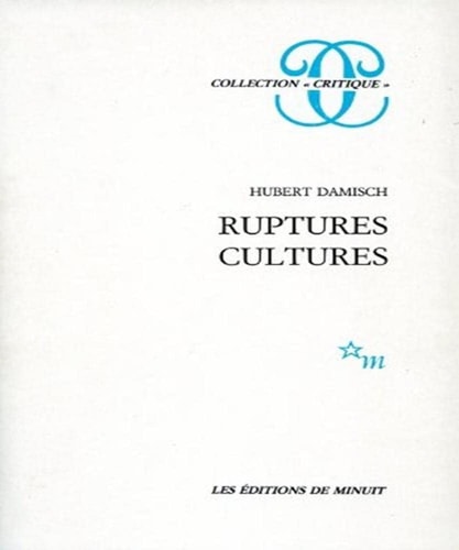 RUPTURES CULTURES, de Hubert Damisch | portada del libro