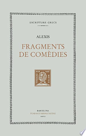 Fragments de comèdies, de Alexis | portada del libro