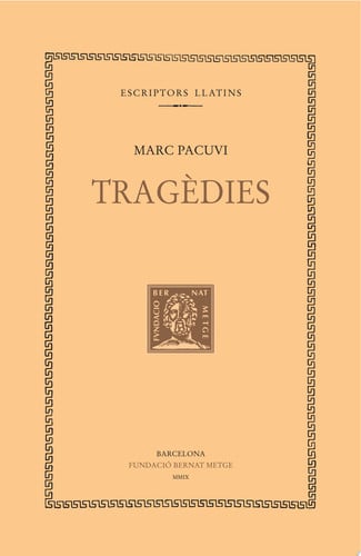 Tragèdies, de Marc Pacuvi | portada del libro