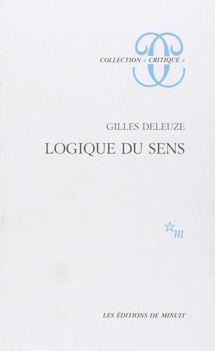 LOGIQUE DU SENS, de Gilles Deleuze | portada del libro