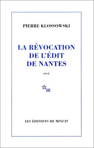 LA REVOCATION DE L EDIT DE NANTES, de KLOSSOWS | portada del libro
