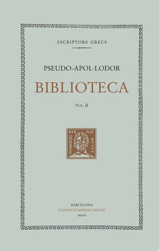 Biblioteca, vol. II, de Pseudo-Apol·lodor | portada del libro