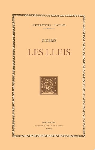 Les lleis, de Ciceró | portada del libro