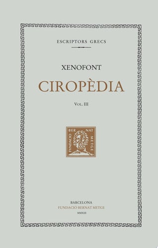 Ciropèdia, vol. III (llibres V-VI), de Xenofont | portada del libro