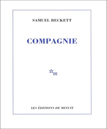 COMPAGNIE, de Samuel Beckett | portada del libro