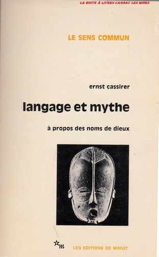 LANGAGE ET MYTHE, de Ernst Cassirer | portada del libro