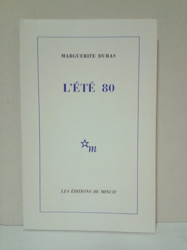 L ETE 80, de Marguerite Duras | portada del libro
