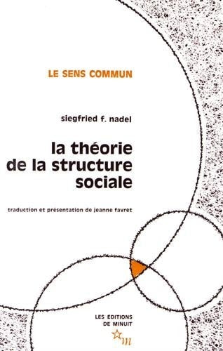THEORIE STRUCTURE SOC, de S. F. Nadel | portada del libro