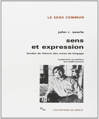 SENS ET EXPRESSION, de John R. Searle | portada del libro