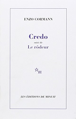 CREDO SUIVI DE LE RODEUR, de Enzo Cormann | portada del libro