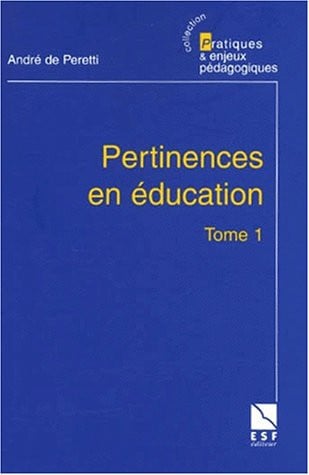 PERTINENCES EN EDUCATION, de PERETTI DE ANDR | portada del libro