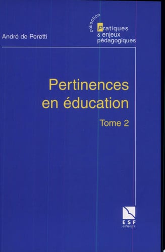 PERTINENCES EN EDUCATION T2, de PERETTI DE ANDR | portada del libro