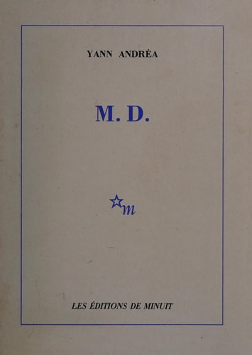 M D, de Yann Andréa | portada del libro
