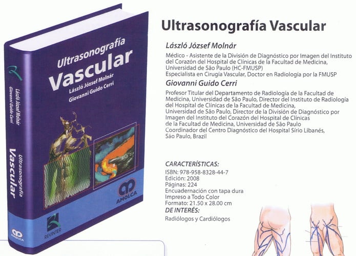 MOLNAR ULTRASONOGRAFIA VASCULAR, de L. MOLNAR | portada del libro