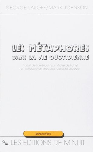 METAPHORES DANS LA VIE QUOTIDIENNE, de George Lakoff | portada del libro