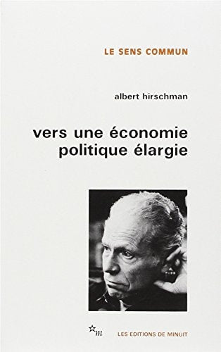 VERS ECONOMIE POL ELARG, de Albert O. Hirschman | portada del libro