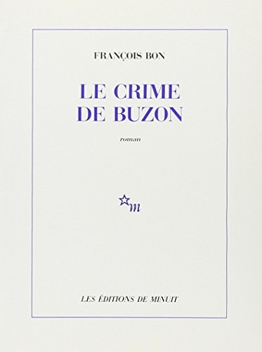 CRIME DE BUZON, de François Bon | portada del libro