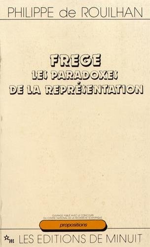 FREGE PARADOX REPRES, de Rouilhan | portada del libro