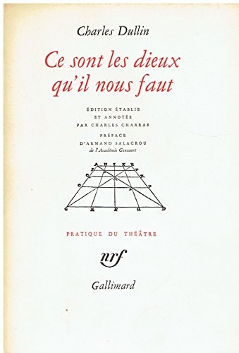 CE SONT LES DIEUX QU'IL NOUS FAUT, de Dullin | portada del libro