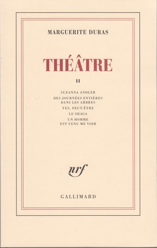 THEATRE T2, de Duras | portada del libro