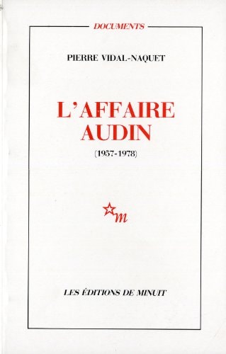 AFFAIRE AUDIN, de Pierre Vidal-Naquet | portada del libro