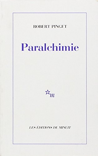 PARALCHIMIE, de Robert Pinget | portada del libro
