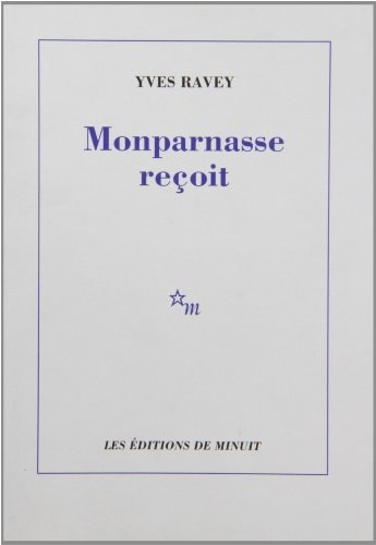 MONPARNASSE RECOIT, de Yves Ravey | portada del libro