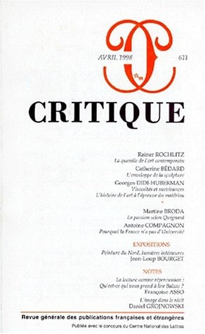 CRITIQUE 611, de Collectif | portada del libro