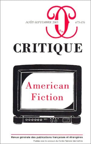 CRITIQUE 675 676 AMERICAN FICTION, de COLLECTIF | portada del libro