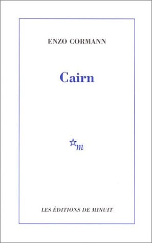 CAIRN, de Enzo Cormann | portada del libro